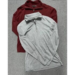 Banana Republic Luxury Touch Performance Mens Size S 1/4 Zip Pullover Lot of 2